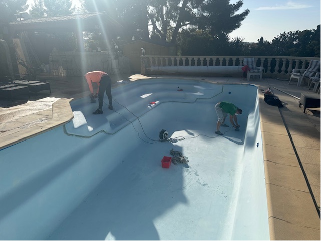 Renovation de piscine en polysester (2)